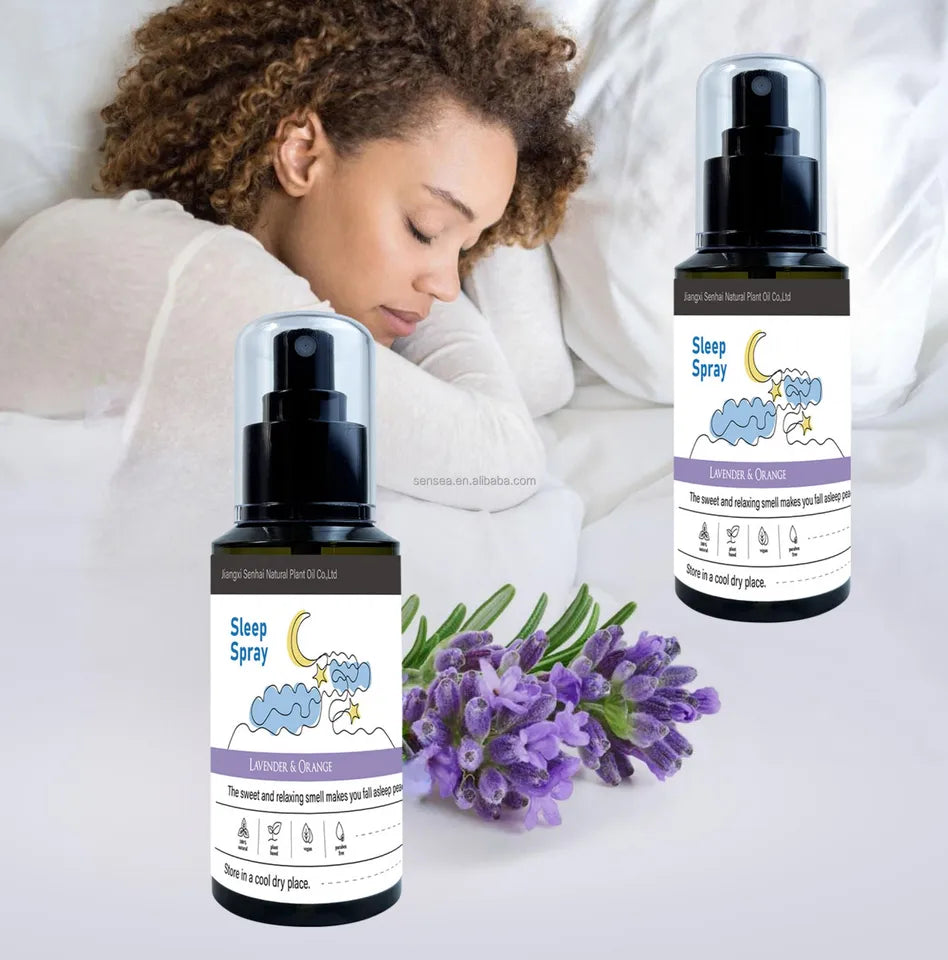 100ml Lavender Sleep Spray Aromatherapy Sleep Essential Oil Vanilla Pillow Mist Sleep Pillow Spray For Room Deep Sleep Spra New