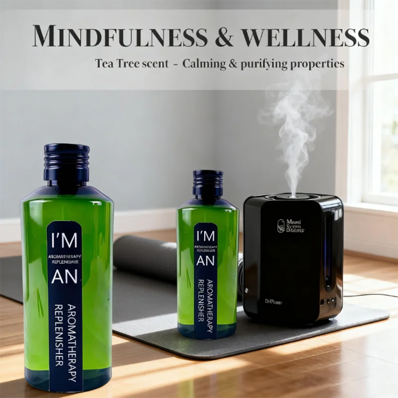 200ML Fireless Aromatherapy Ebony Rose Gardenia Perfume Replenisher Fluid Fragrance Oil for Home Diffuser Hotel Essential Oils