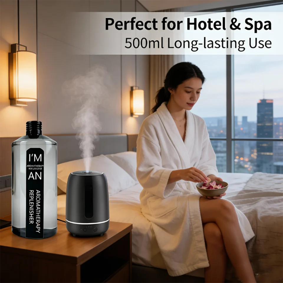 500ML Flameless Aromatherapy Essential Oil Hilton Hotel Aromatherapy Supplement Liquid for Air humidifier Aroma Machine Lasting
