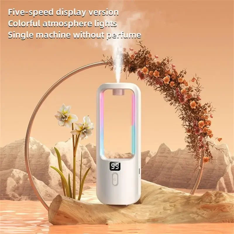 Wall-mounted Oil Aromatherapy Machine Air Purifying Automatic  Diffuser Toilet Deodorization Fragrance Humidifier Colorful Night