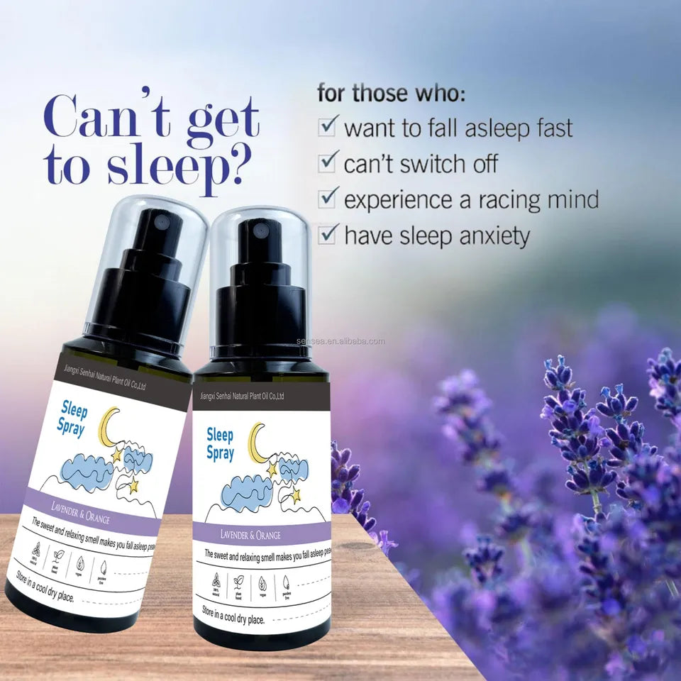 100ml Lavender Sleep Spray Aromatherapy Sleep Essential Oil Vanilla Pillow Mist Sleep Pillow Spray For Room Deep Sleep Spra New